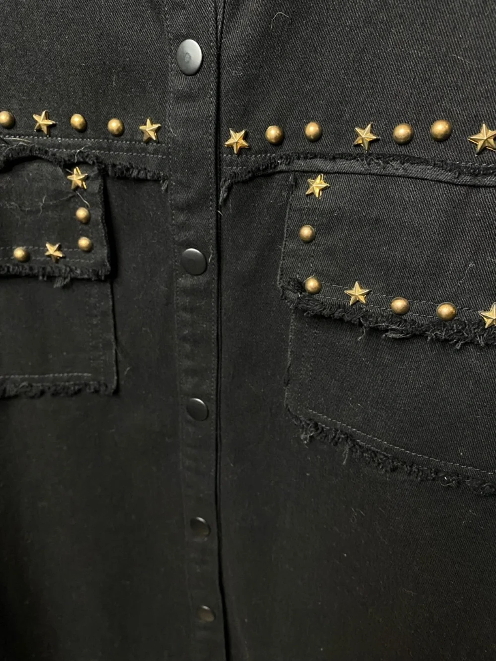NWT Vintage Havana Studded Lightweight Shacket - Picture 3 of 4